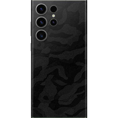 Black Shadow Camo Galaxy S23 Ultra Skin