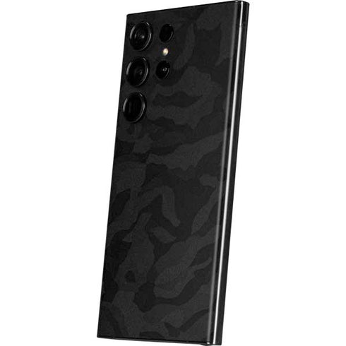 Black Shadow Camo Galaxy S23 Ultra Skin