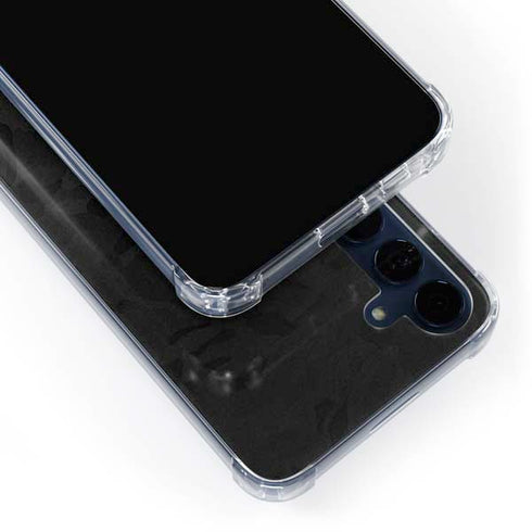 Black Shadow Camo Galaxy S24 Clear Case