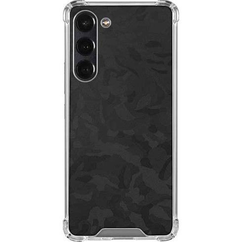 Black Shadow Camo Galaxy S24 FE Clear Case