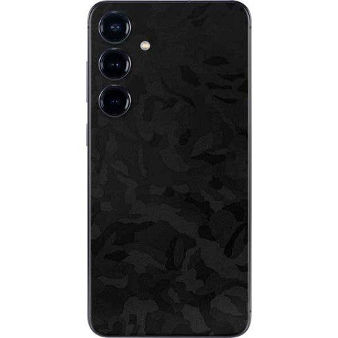 Black Shadow Camo Galaxy S25 Plus Skin