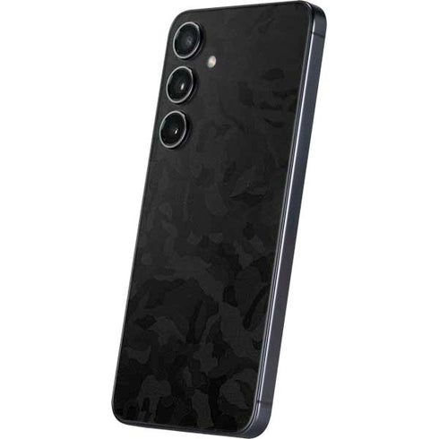 Black Shadow Camo Galaxy S25 Plus Skin