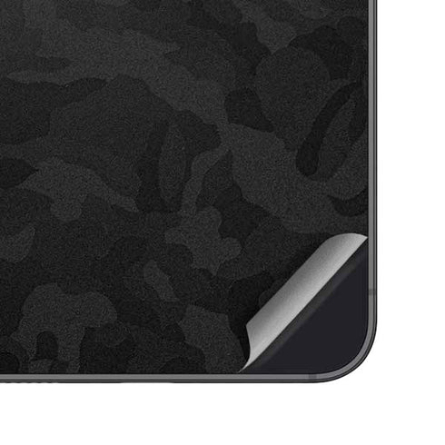 Black Shadow Camo Galaxy S25 Plus Skin