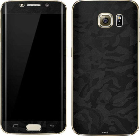 Black Shadow Camo Galaxy S7 Edge Skin