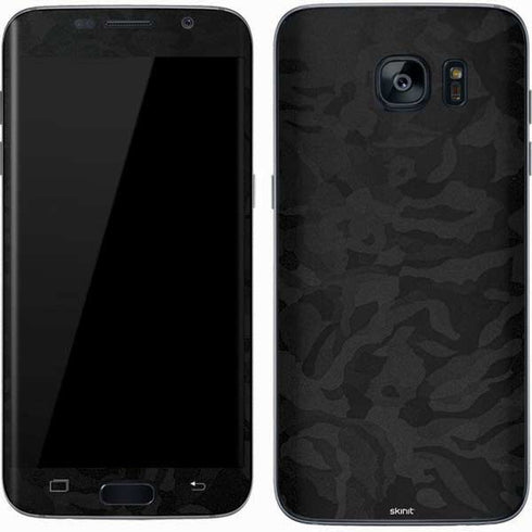 Black Shadow Camo Galaxy S7 Skin