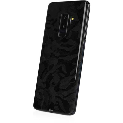 Black Shadow Camo Galaxy S9 Plus Skin