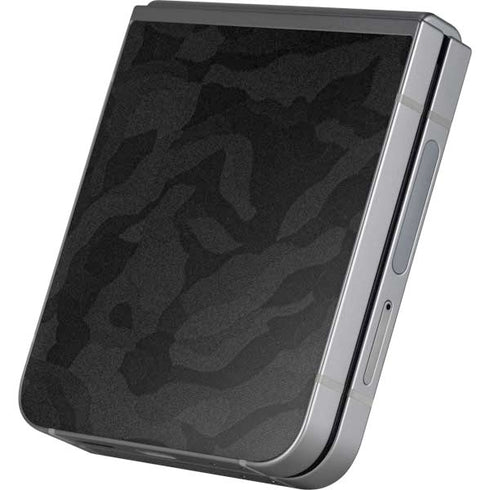 Black Shadow Camo Galaxy Z Flip6 Skin