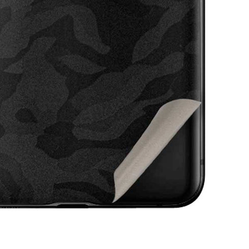 Black Shadow Camo Galaxy Z Flip Skin