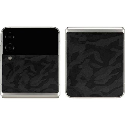 Black Shadow Camo Galaxy Z Flip3 5G Skin