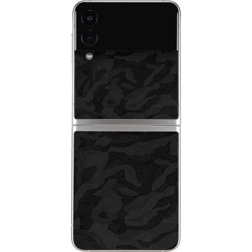 Black Shadow Camo Galaxy Z Flip3 5G Skin
