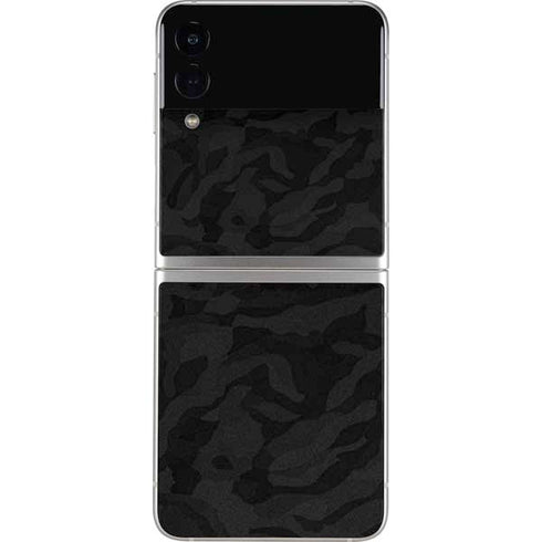 Black Shadow Camo Galaxy Z Flip4 5G Skin