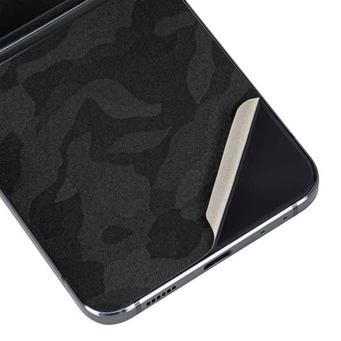 Black Shadow Camo Galaxy Z Flip5 5G Skin