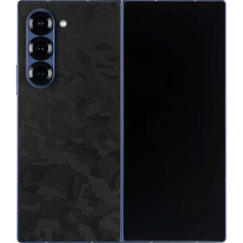 Black Shadow Camo Galaxy Z Fold6 Skin