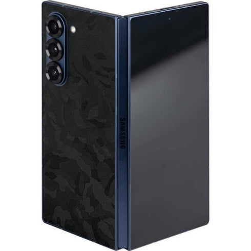 Black Shadow Camo Galaxy Z Fold6 Skin