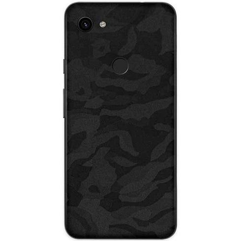 Black Shadow Camo Google Pixel 3a Skin
