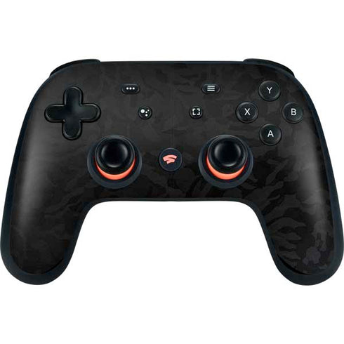 Black Shadow Camo Google Stadia Controller Skin