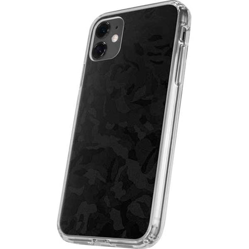 Black Shadow Camo iPhone 11 Clear Case