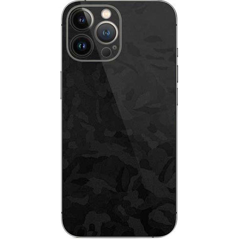 Black Shadow Camo iPhone 15 Pro Max Skin