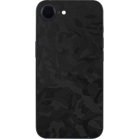 Black Shadow Camo iPhone 16e Skin