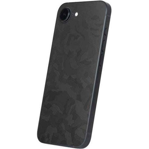 Black Shadow Camo iPhone 16e Skin