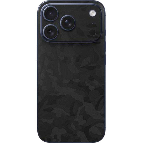 Black Shadow Camo iPhone 17 Pro Max Skin