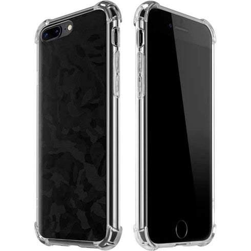 Black Shadow Camo iPhone 7/8 Plus Clear Case