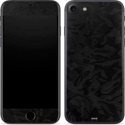 Black Shadow Camo iPhone 7 Skin