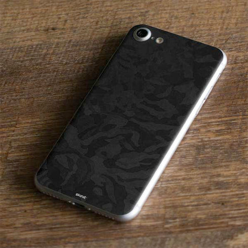 Black Shadow Camo iPhone 7 Skin