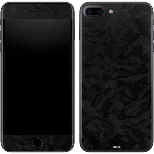 Black Shadow Camo iPhone 8 Plus Skin