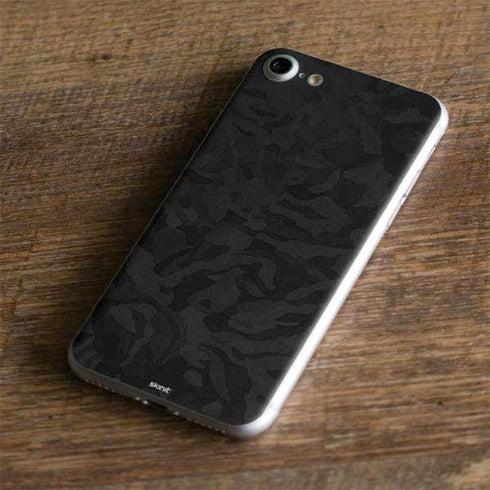 Black Shadow Camo iPhone 8 Skin