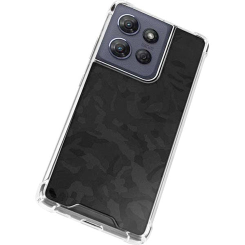 Black Shadow Camo Moto G 5G (2025) Clear Case