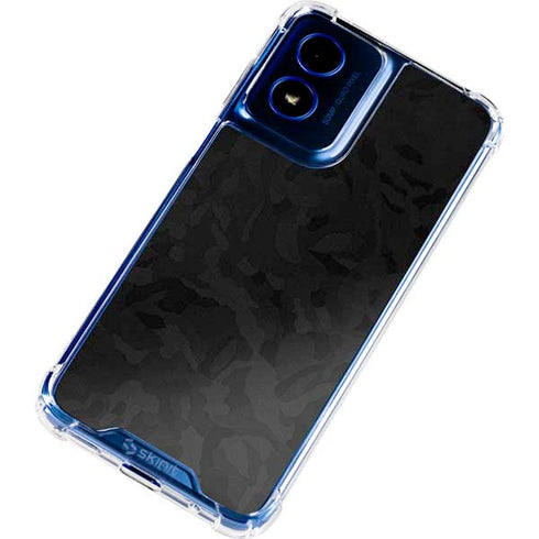 Black Shadow Camo Moto G Play 4G (2024) Clear Case
