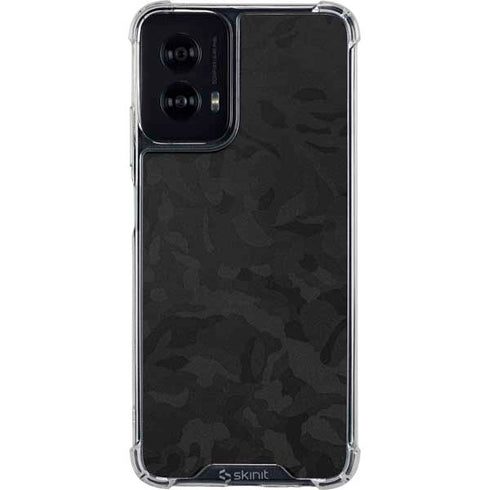 Black Shadow Camo Moto G Power 5G (2024) Clear Case