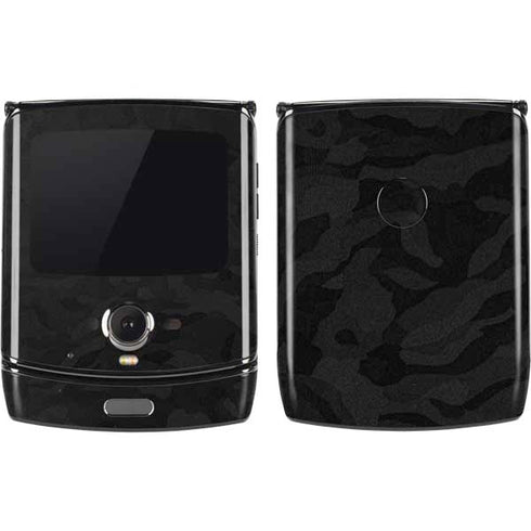 Black Shadow Camo Motorola RAZR Skin