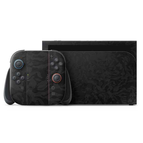 Black Shadow Camo Nintendo Switch 2 (2025) with Joy-Con Skin