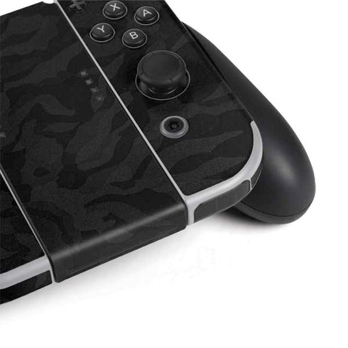 Black Shadow Camo Nintendo Switch OLED (2021) Skin