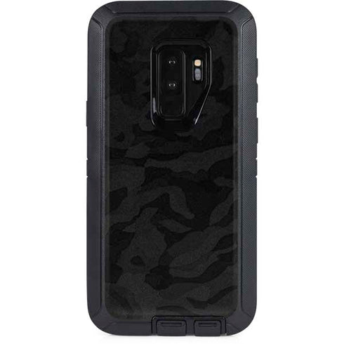 Black Shadow Camo Otterbox Defender Galaxy Skin