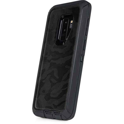 Black Shadow Camo Otterbox Defender Galaxy Skin