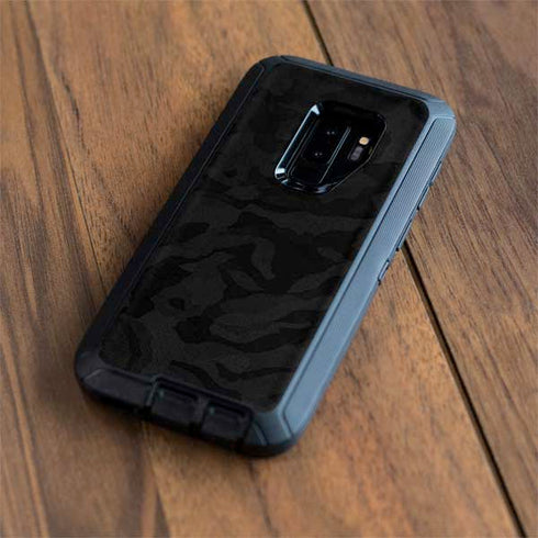 Black Shadow Camo Otterbox Defender Galaxy Skin