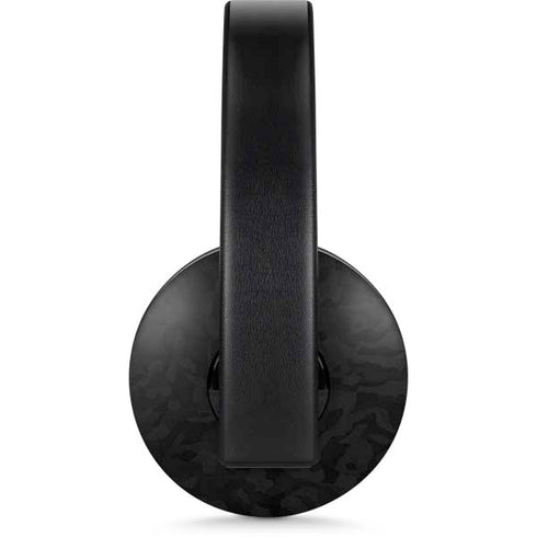 Black Shadow Camo PlayStation 4 Gold Wireless Headset Skin