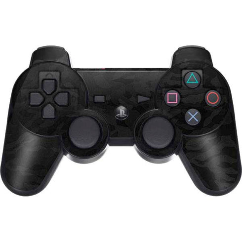 Black Shadow Camo PS3 Dual Shock wireless controller Skin