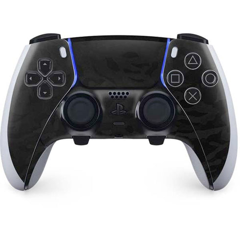 Black Shadow Camo PS5 DualSense Edge Pro Controller Skin