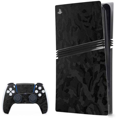 Black Shadow Camo PS5 Pro Bundle Skin