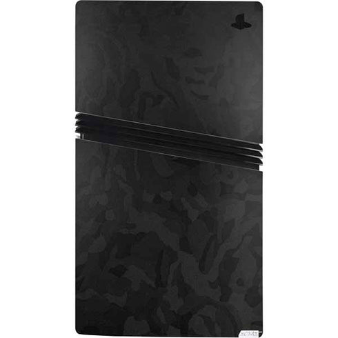 Black Shadow Camo PS5 Pro Console Skin