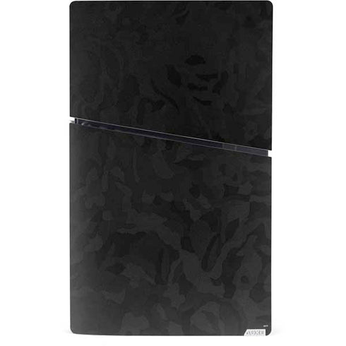 Black Shadow Camo PS5 Slim Digital Edition Console Skin