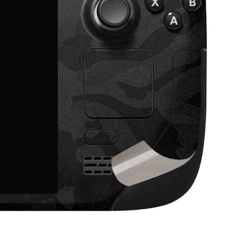 Black Shadow Camo Steam Deck Handheld Gaming Computer OLED Skin