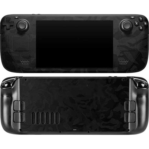 Black Shadow Camo Steam Deck Handheld Gaming Computer Skin