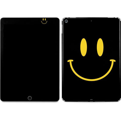 Black Happy Face iPad Skins