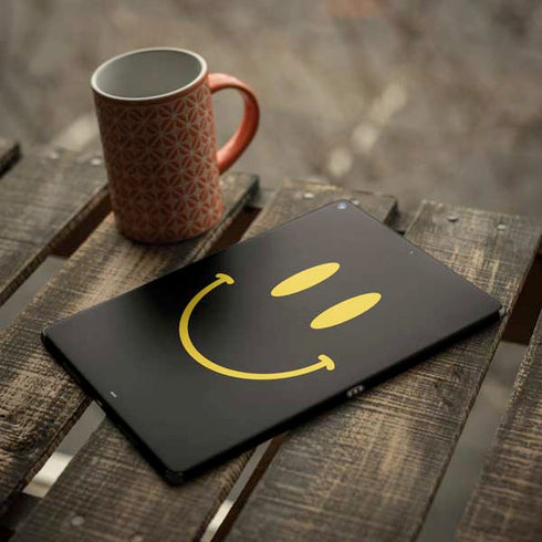 Black Happy Face iPad Skins