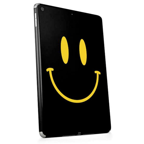 Black Happy Face Apple iPad Skin